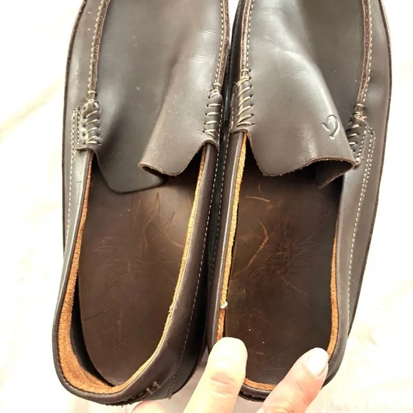Olukai Kulana leather brown loafers SZ 13 NWOT - Picture 8 of 13